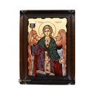 Archangel Gabriel Greek Orthodox Wood Icon with Gold Leaf