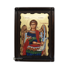 Archangel Michael Greek Orthodox Wood Icon with Gold Leaf