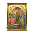22k Assurance of Apostle Thomas Framed Greek Icon with Gold Leaf