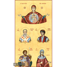 Custom Synthesis for a Baptism | Virgin Mary Platytera and 4 Saints
