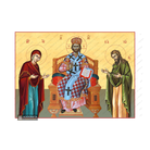 22k Deesis Christ Enthroned - Panagia - St John Icon with Gold Leaf