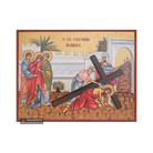Saint John the Baptist Beheading Gold Print Icon with Aged Gold Foil