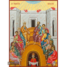 22k Pentecost - Exclusive Mt Athos Gold Leaf Orthodox Icon