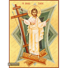 22k Resurrection of the Lord - Exclusive Gold Leaf Greek Icon