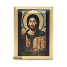 Jesus Christ of Sinai Christian Greek Orthodox Icon with Gold Leaf
