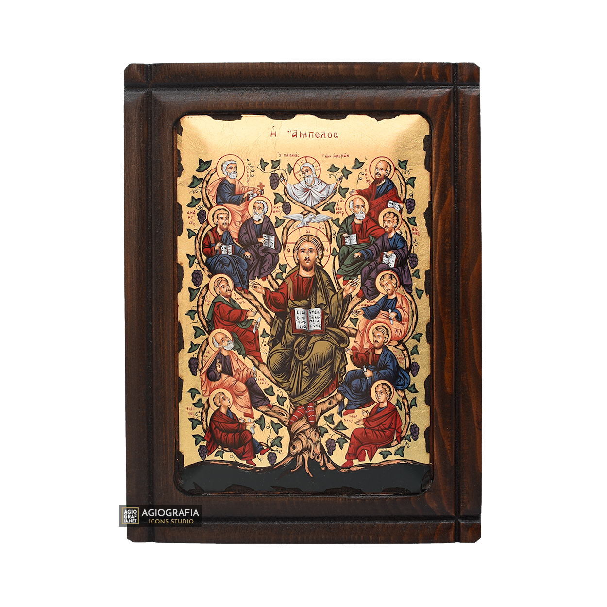 Jesus Christ Tree of Life (The Vine / Ampelos) Christian Orthodox Icon