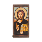 Jesus Christ of Sinai Christian Icon with Aged Gold Leaves