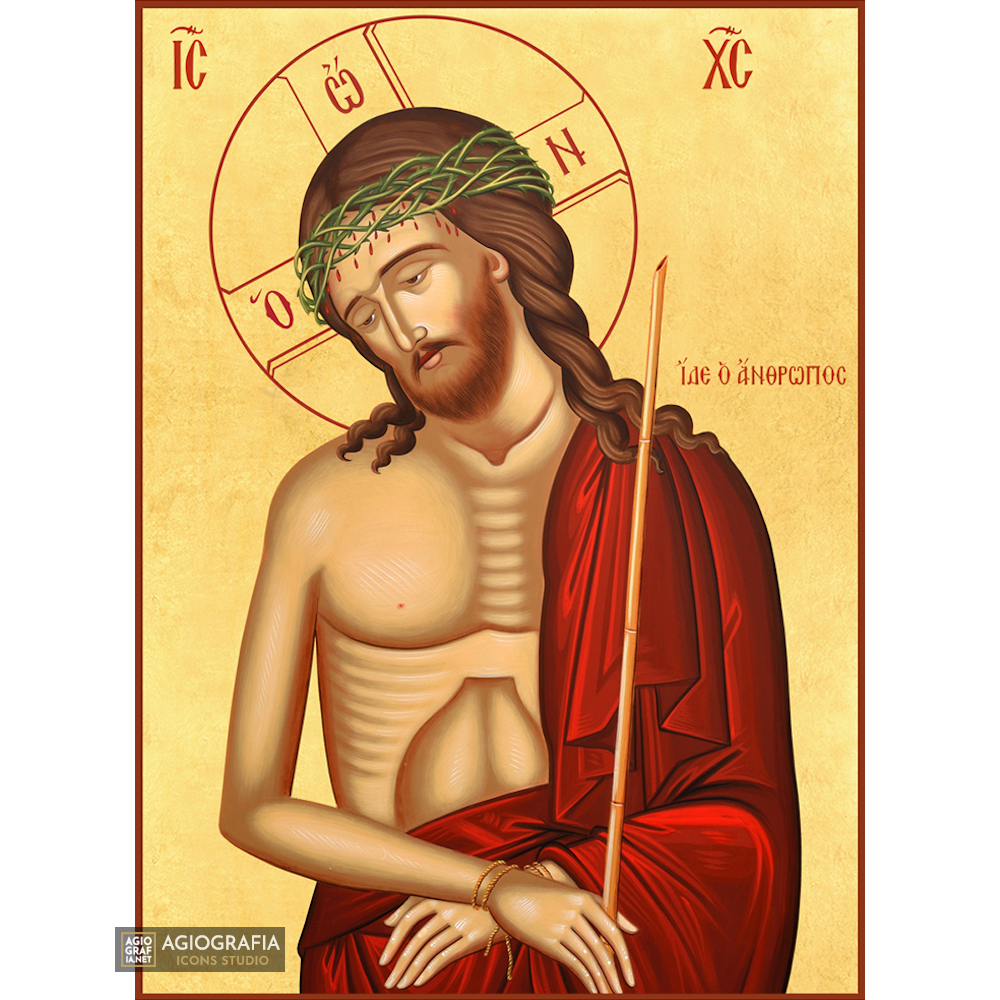 22k Jesus Christ The Bridegroom - Gold Leaf Background Orthodox Icon
