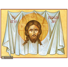 22k Jesus Christ Holy Mandylion Edessa Icon - Gold Leaf Greek Icon