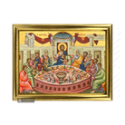 22k Mystical (Last) Supper Framed Greek Icon with Gold Leaf