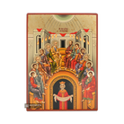 Pentecost Gold Print Orthodox Icon with Aged Gold Foil