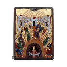 Pentecost Christian Byzantine Orthodox Icon on Wood with Gold Leaf
