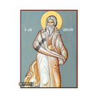 Prophet Abraham Christian Byzantine Icon with Blue Background
