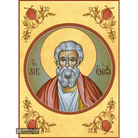 22k Prophet Enoch - Gold Leaf Background Christian Orthodox Icon