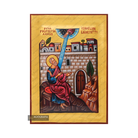24k Exclusive Prophet Amos (Finnish Letters) Orthodox Icon with Gold Leaves