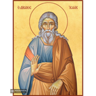 22k Prophet Isaac Gold Leaf Background Christian Orthodox Icon