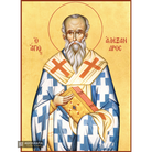 22k St Alexander - Gold Leaf Background Christian Orthodox Icon