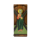 St Apostle Andrew Byzantine Greek Gold Print Icon on Carved Wood
