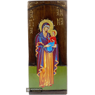 St Anna Christian Orthodox Gold Print Icon on Carved Wood