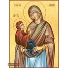 22k St Anna - Gold Leaf Background Christian Orthodox Icon