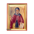 St Anthony Christian Orthodox Icon on Wood with Gold Leaf