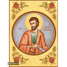 22k St Apostle Bartholomew - Gold Leaf Background Orthodox Icon