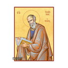 22k Saint Apostle John Orthodox Icon with Gold Leaf Background