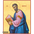 22k Saint Apostle Mark Orthodox Icon with Gold Leaf Background