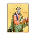 22k St Apostle Matthew - Gold Leaf Background Greek Orthodox Icon