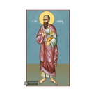 Saint Apostle Paul Christian Orthodox Icon with Blue Background