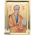 St Apostle Peter Gold Leaf with Gilding Effect Greek Orthodox Icon