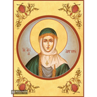 22k St Argiri - Gold Leaf Background Christian Orthodox Icon
