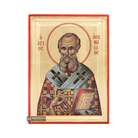 Saint Athanasios the Great Orthodox Icon with Gold Leaves