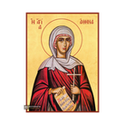 22k St Athena Gold Leaf Background Greek Orthodox Icon