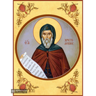 22k St Christodoulos - Gold Leaf Background Christian Orthodox Icon