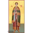 22k St Demetrius - Gold Leaf Background Christian Orthodox Icon