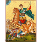 22k St Demetrius - Exclusive Gold Leaf Orthodox Icon