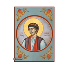 St Emmanuel Christian Orthodox Icon with Blue Background