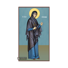St Euphemia Christian Orthodox Wood Icon with Blue Background