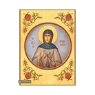 22k St Filothei - Gold Leaf Background Christian Orthodox Icon