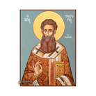 St Gregory Palamas Christian Icon with Blue Background