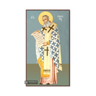 St Gregory the Theologian Christian Icon with Blue Background