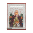 Exclusive St Herman of Alaska Icon with Pure Silver Leaves