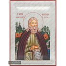 Exclusive St Herman of Alaska Icon with Pure Silver Leaves