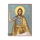 St John Baptist Christian Orthodox Icon with Blue Background