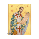 22k St John Chrysostom - Gold Leaf Background Greek Orthodox Icon