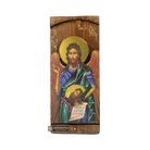 St John the Forerunner Greek Gold Print Icon on Carved Wood
