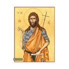 22k St John Baptist - Gold Leaf Background Christian Orthodox Icon