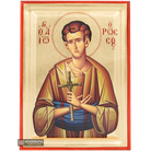 Saint John the Russian Orthodox Icon with Gold Leaves