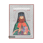 Exclusive St Jonah of Manchuria Icon with Pure Silver Leaves